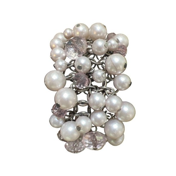 Vera Wang Cha-Cha Faux Pearl Bracelet -- 10" - Picture 5 of 6